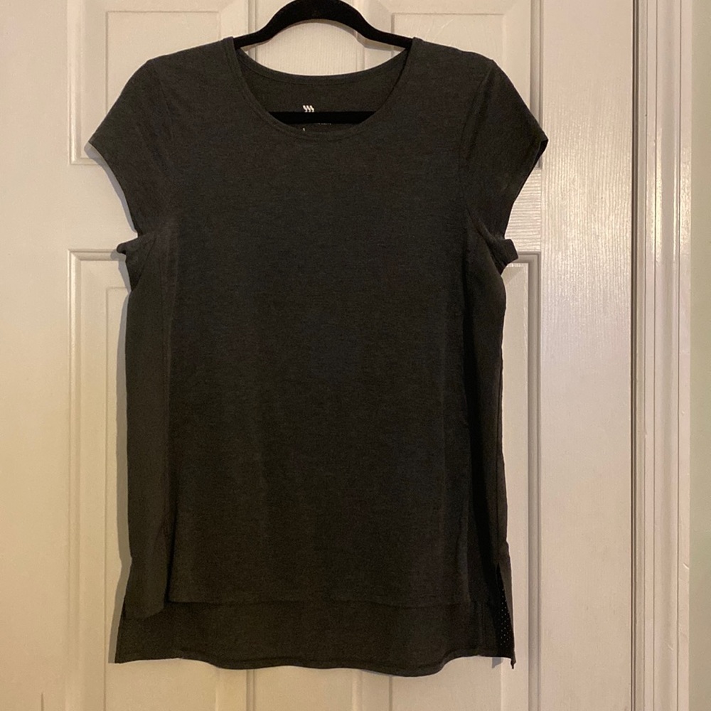 All In Motion Grey Vented Athletic Top
